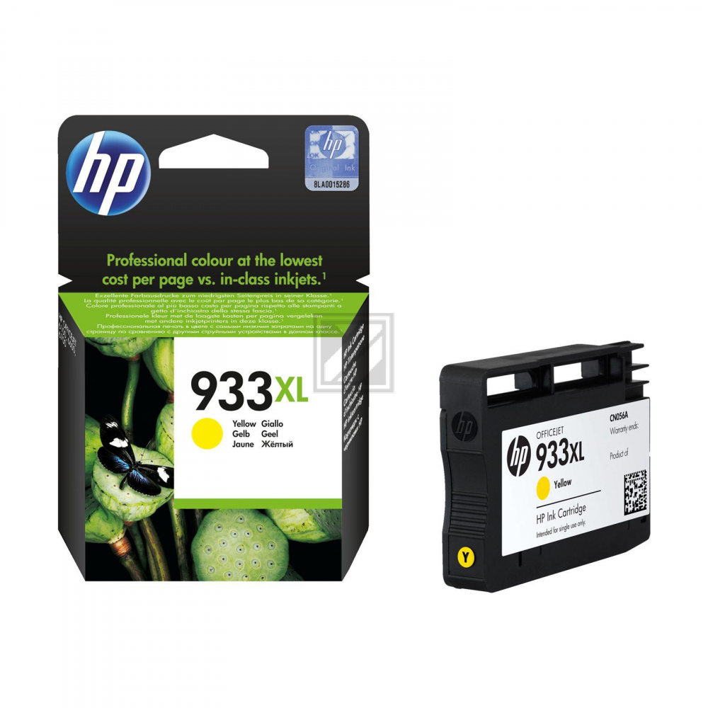 HP Tintenpatrone gelb HC (CN056AE#BGX, 933XL)