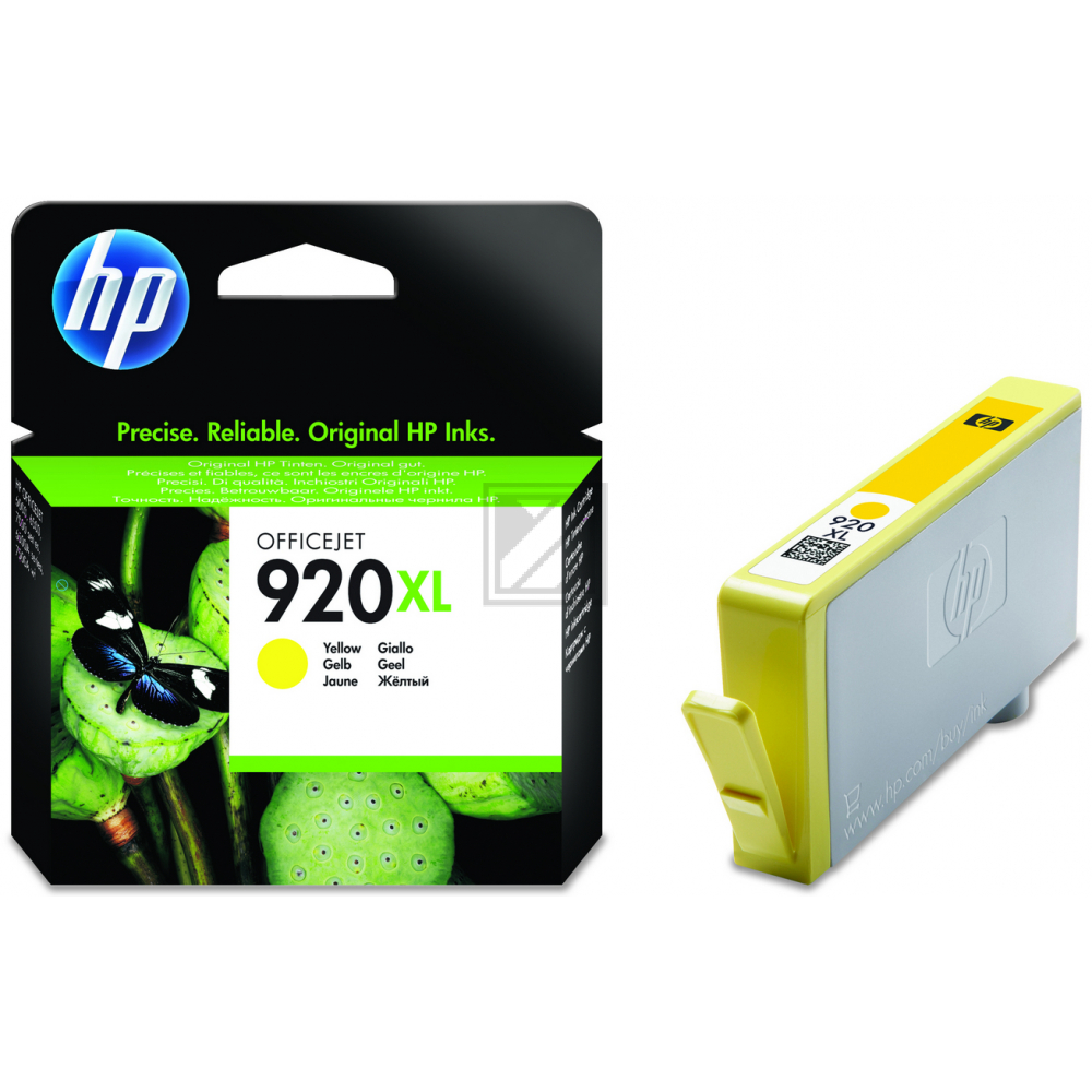 HP Tintenpatrone gelb HC (CD974AE#BGX, 920XL)