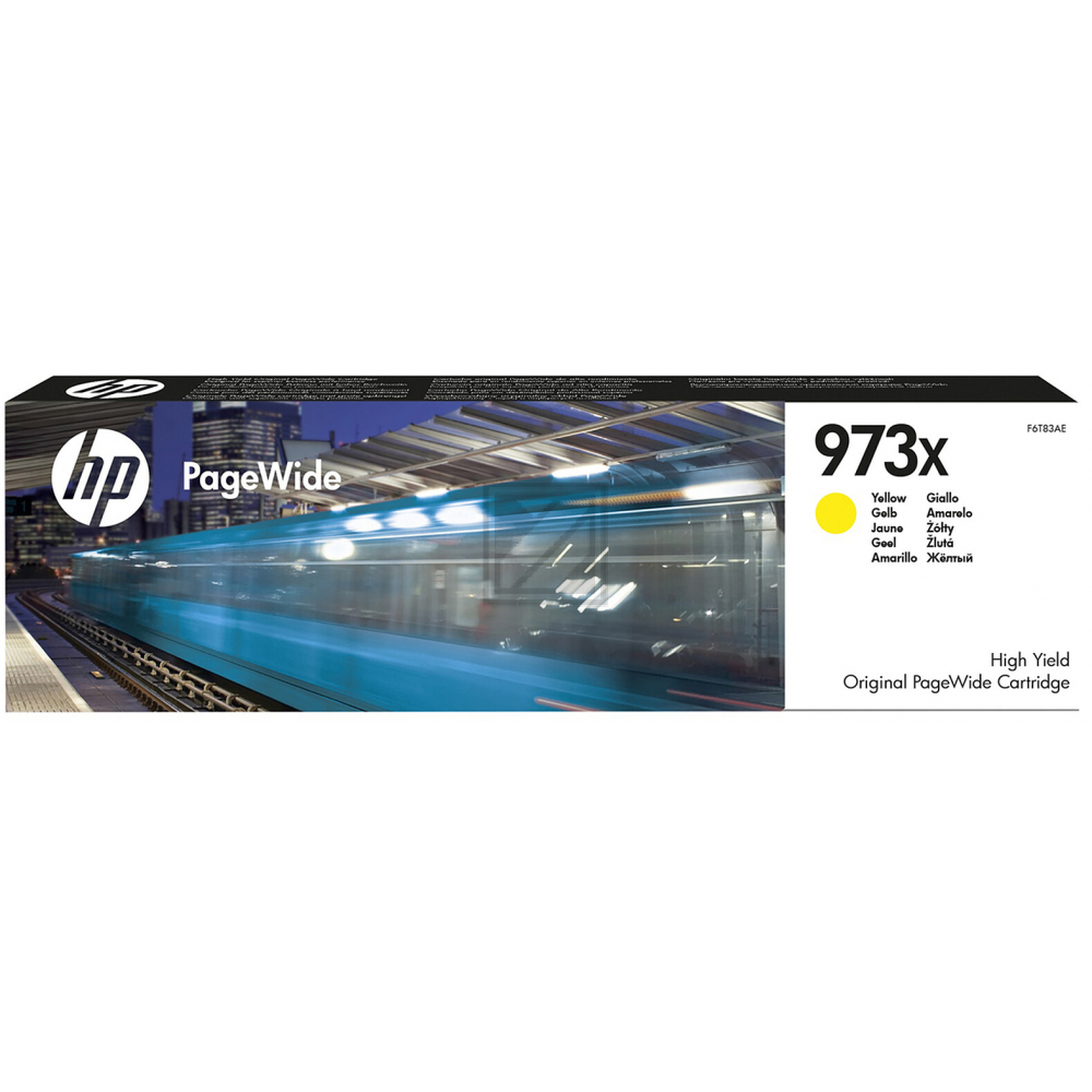 HP Tintenpatrone gelb HC (F6T83AE, 973X)