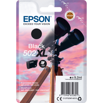 Epson Tintenpatrone schwarz HC (C13T02W14010, 502XL)