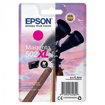 Epson Tintenpatrone magenta HC (C13T02W34010, 502XL)