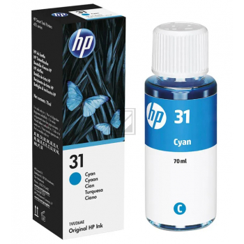 HP Tintennachfüllfläschchen cyan (1VU26AE, 31)