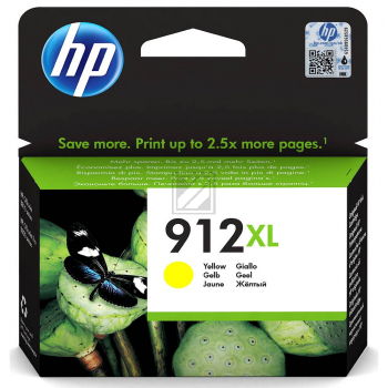 HP Tintenpatrone gelb HC (3YL83AE, 912XL)