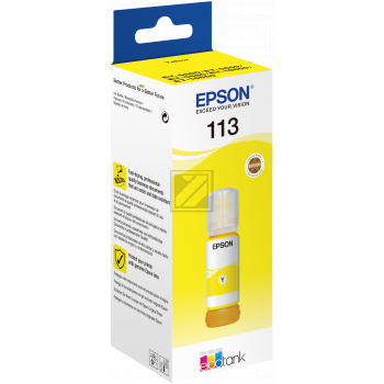 Epson Tintennachfüllfläschchen gelb (C13T06B440, 113) Qualitätsstufe: B MHD: 052028