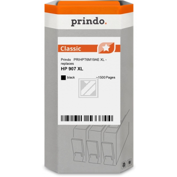 Prindo Tintenpatrone (Classic) schwarz HC plus (PRIHPT6M19AE) ersetzt 907XL