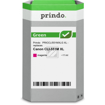 Prindo Tintenpatrone (Green) magenta HC (PRICCLI551MXLG) ersetzt CLI-551MXL