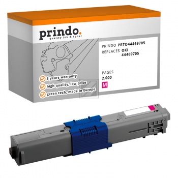 Prindo Toner-Kit magenta (PRTO44469705) ersetzt 44469705