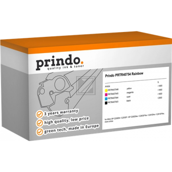 Prindo Toner-Kartusche gelb, magenta, schwarz, cyan (PRTR40754 Rainbow) ersetzt 407543, 407544, 407545, 407546