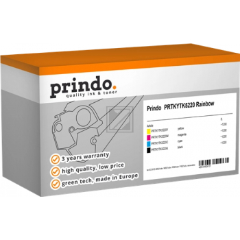 Prindo Toner-Kartusche gelb, magenta, schwarz, cyan (PRTKYTK5220 Rainbow) ersetzt TK-5220K, TK-5220C, TK-5220M, TK-5220Y