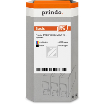 Prindo Tintendruckkopf (Basic) cyan/magenta/gelb, schwarz HC (PRSHP300XL MCVP) ersetzt 300XL