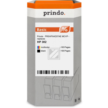 Prindo Tintendruckkopf (Basic) cyan/magenta/gelb, schwarz (PRSHPX4D37AE MCVP) ersetzt 302