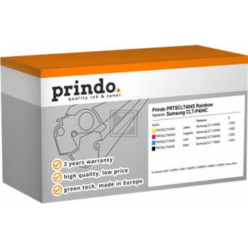 Prindo Toner-Kit gelb, magenta, schwarz, cyan (PRTSCLT404S Rainbow) ersetzt K404S, C404S, M404S, Y404S