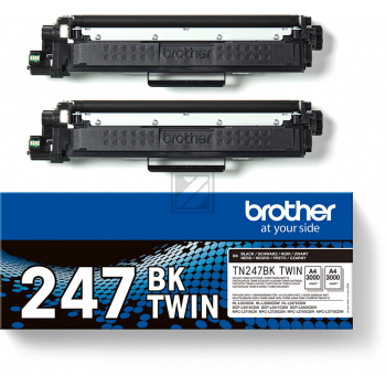 Brother Toner-Kartusche 2 x schwarz HC (TN-247BKTWIN)