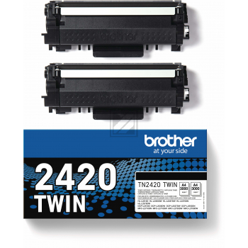 Brother Toner-Kit 2 x schwarz (TN-2420TWIN)