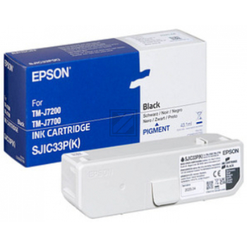 ORIGINAL Epson Druckerpatrone Schwarz C33S020700 SJIC33P(K) 43,1ml