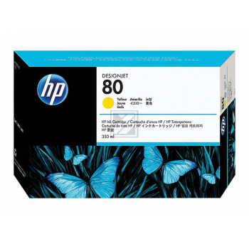 HP Tintenpatrone gelb HC (C4848A, 80)