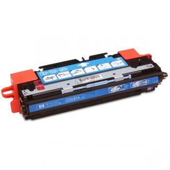 HP Toner-Kartusche cyan (Q2681A, 311A) Qualitätsstufe: A Verpackung: Schwarz Weiß