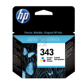 HP Tintendruckkopf cyan/magenta/gelb (C8766EE, 343)