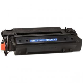 HP Toner-Kartusche schwarz HC (Q6511X, 11X) Qualitätsstufe: A Verpackung: Blau Weiß