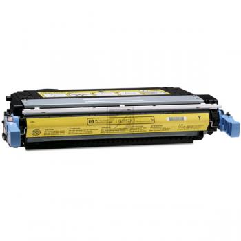 HP Toner-Kartusche gelb (Q5952A, 643A) Qualitätsstufe: A Verpackung: Blau Weiß