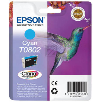 Epson Tintenpatrone cyan (C13T08024010, T0802)