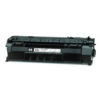 HP Toner-Kartusche schwarz (Q7553A, 53A) Qualitätsstufe: B Verpackung: Schwarz Weiß