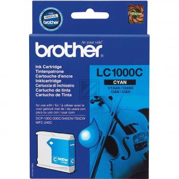 Brother Tintenpatrone cyan (LC-1000C)