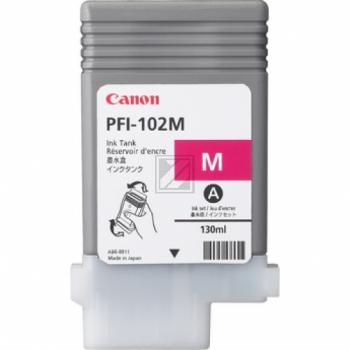 Canon Tintenpatrone magenta (0897B001, PFI-102M) Qualitätsstufe: A MHD: 022025