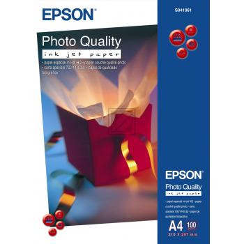 Epson Photo Quality Ink Jet Paper DIN A4 10 Seiten weiß 100 Blatt DIN A4 102 g/m² (C13S041061)