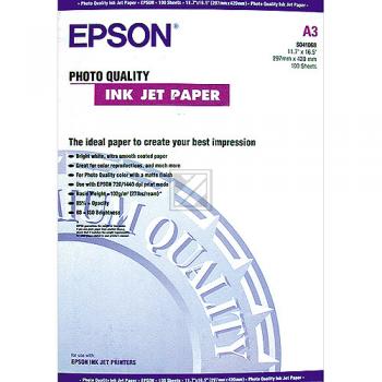 Epson Photo Quality Ink Jet Paper DIN A3 10 Seiten wei (C13S041068)