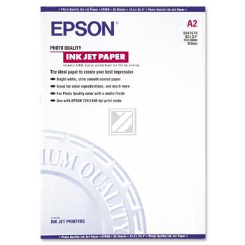 Epson Photo Quality Ink Jet Papier Inkjetpapier wei DIN A2 (C13S041079)