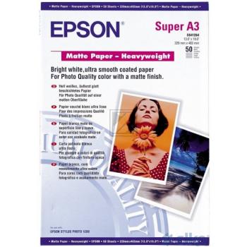 Epson Matte Paper Heavy Weight DIN A3+ wei 50 Seiten (C13S041264)