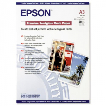 Epson Premium Semigloss Photo Paper DIN A3 wei DIN A3 (C13S041334)