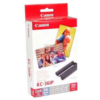 Canon Photo Paper 54 x 86mm wei farbig 36 Blatt 54mm x 86mm (7739A001, KC-36IP)