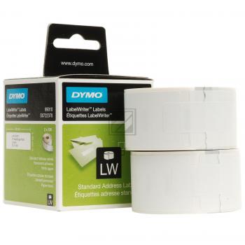 Dymo Adress-Etiketten (weiß) (2er Pack) (S0722370, 99010)