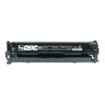 HP Toner-Kartusche schwarz (CB540A, 125A) Qualitätsstufe: A Verpackung: Schwarz Weiß