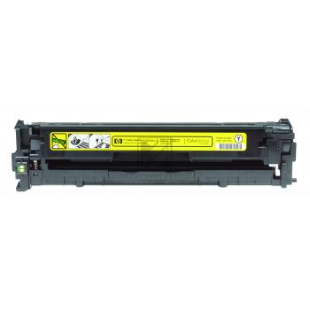 HP Toner-Kartusche gelb (CB542A, 125A) Qualitätsstufe: B Verpackung: Schwarz Weiß