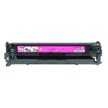 HP Toner-Kartusche magenta (CB543A, 125A) Qualitätsstufe: B Verpackung: Schwarz Weiß