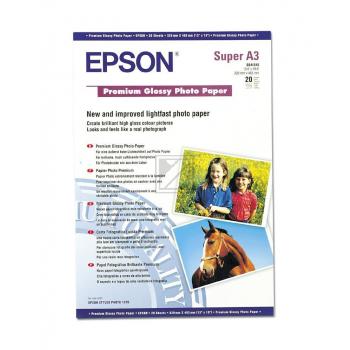 Epson Premium Glossy Photo Paper DIN A3+ wei 20 Seiten (C13S041316)