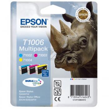 Epson Tintenpatrone gelb, magenta, cyan (C13T10064010, T1006)