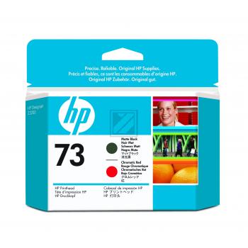 HP Tintendruckkopf schwarz matt/chromatisch-rot (CD949A, 73)