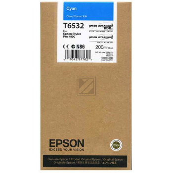 Epson Tintenpatrone cyan (C13T653200, T6532)