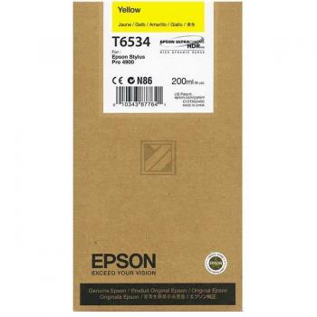 Epson Tintenpatrone gelb (C13T653400, T6534)