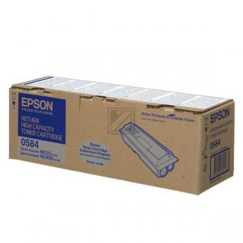 Epson Toner-Kit Return schwarz HC (C13S050584, 0584)