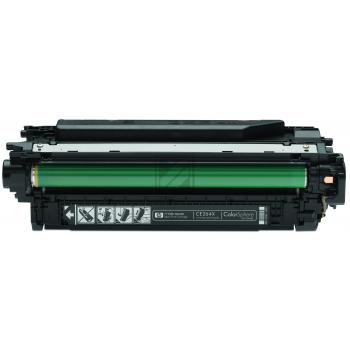 HP Toner-Kartusche schwarz HC (CE264X, 646X) Qualitätsstufe: A Verpackung: Schwarz Weiß