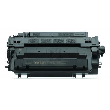 HP Toner-Kartusche 2 x schwarz HC (CE255XD, 55XD) Qualitätsstufe: A Verpackung: Schwarz Weiß