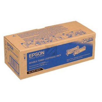 Epson Toner-Kit 2 x schwarz (C13S050631, 0631)