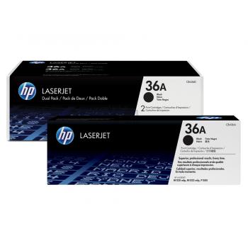 HP Toner-Kartusche 2 x schwarz (CB436AD, 36AD)