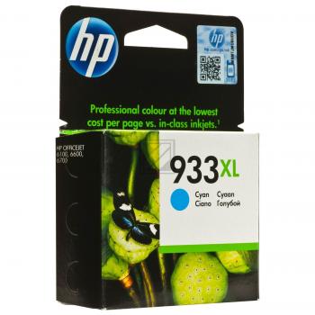 HP Tintenpatrone cyan HC (CN054AE, 933XL)