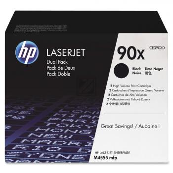 HP Toner-Kartusche 2 x schwarz (CE390XD, 90X)